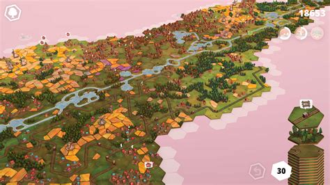 Dorfromantik: Unwind with Picturesque Village Building and Expansive Hexagonal Landscapes!